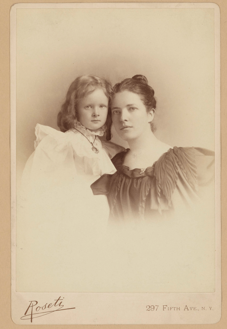Helen Clay Frick and Adelaide Howard Childs Frick in mourning Dress, ca. 1890