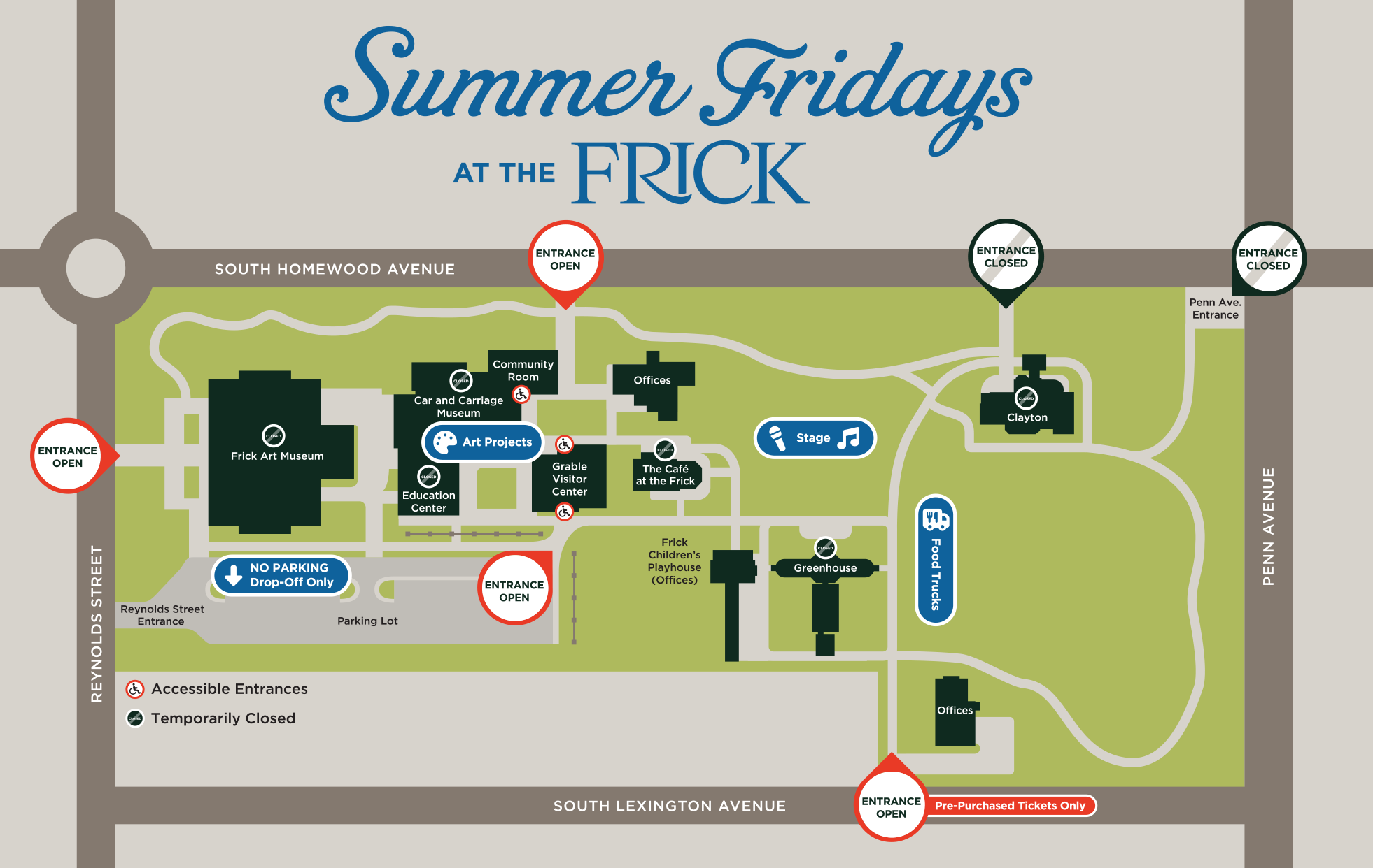 Summer Fridays footprint map