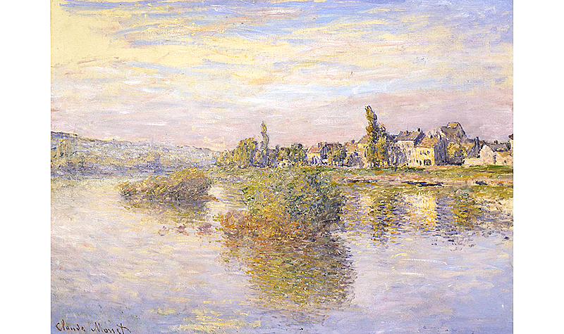Claude-Oscar Monet, French, 1840-1926, <em>Banks of the Seine at Lavacourt (Bards de la Seine a Lavacourt)</em>, 1879, oil on canvas, 22 7/8 x 31 1/2 in. Purchased by Henry Clay Frick in 1901, Frick Art & Historical Center