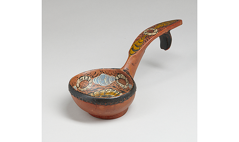 Ola H&#8491;geseth, Norwegian, dates unknown. Scoop, late 19th century. Painted wood, 12 1/4 in. (31 cm). Werner Collection.