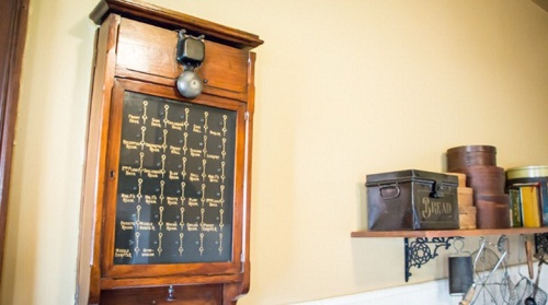 a detail from inside of the historic clayton home