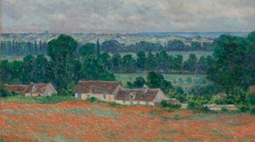 a landscape painting on view at the frick art museum