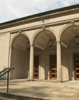 an exterior view of the frick art museum