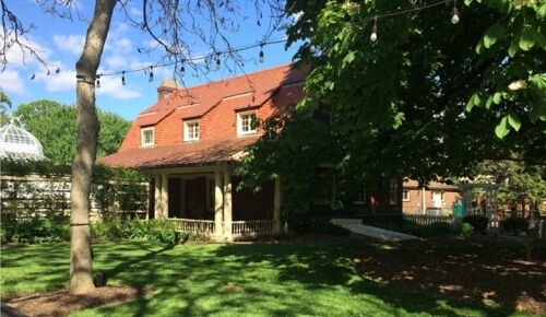 A gabled house with a porch